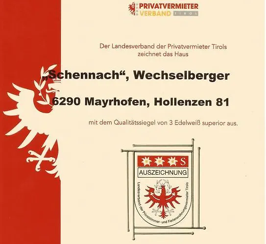 Haus Schennach * Mayrhofen